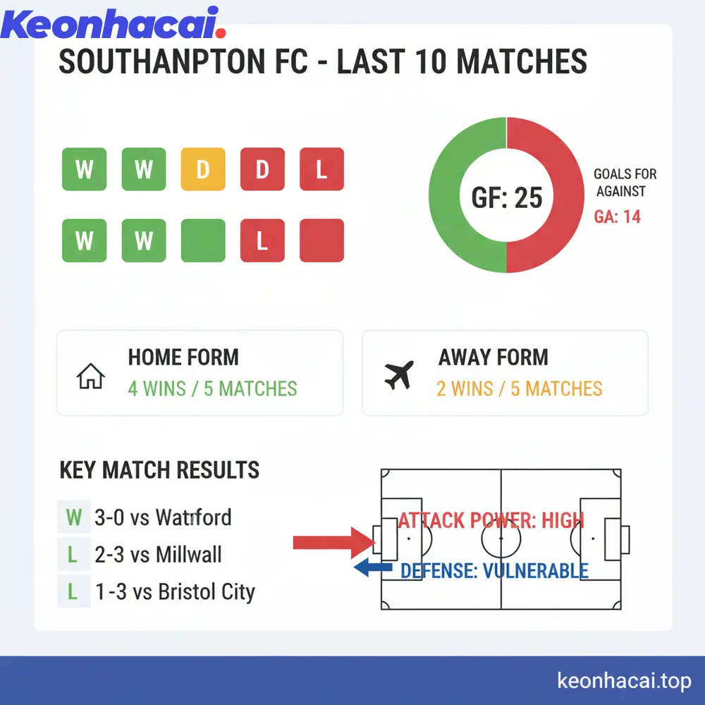 Southampton đang thể hiện một phong độ khá ấn tượng trong giai đoạn gần đây