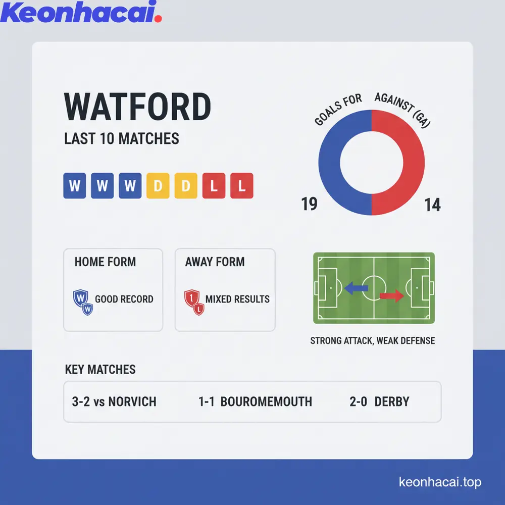 Watford đang cho thấy một phong độ khá ổn định trong thời gian gần đây