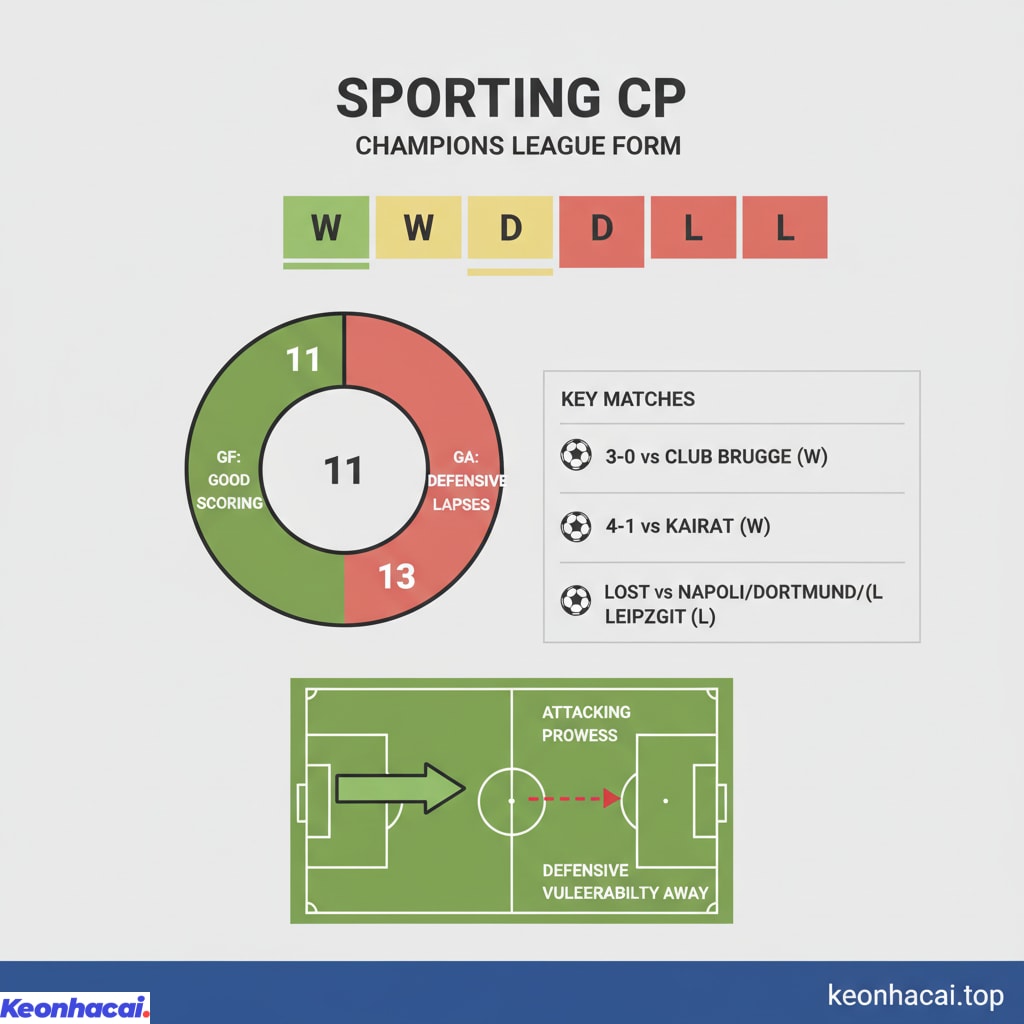 Trong 10 trận đấu gần nhất tại Champions League cho thấy một sự không ổn định rõ rệt với 3 chiến thắng, 3 trận hòa và 4 thất bại
