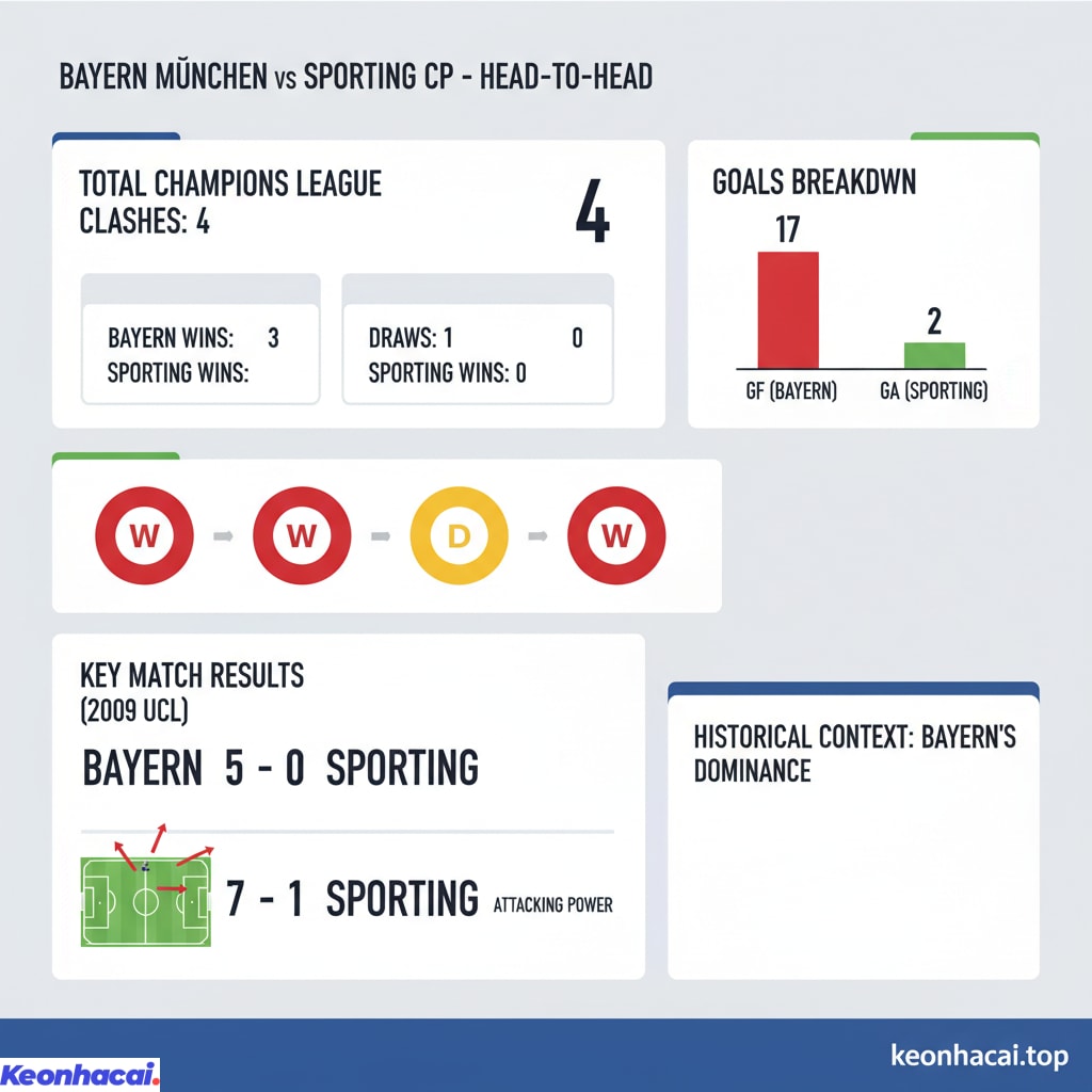 Trong tổng số 4 lần chạm trán trong khuôn khổ Champions League, Bayern Munchen đã thắng tới 3 trận và hòa 1