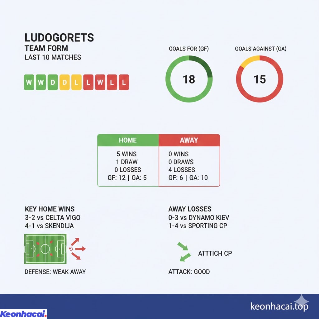 Ludogorets đang trải qua một giai đoạn phong độ khá thất thường tại các giải đấu